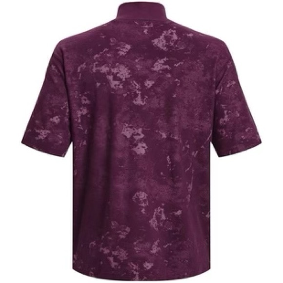 Under Armour Journey Stretch Short Sleeve 1/4 zip Terry Jacquard Jersey Knit Top - Picture 2 of 16